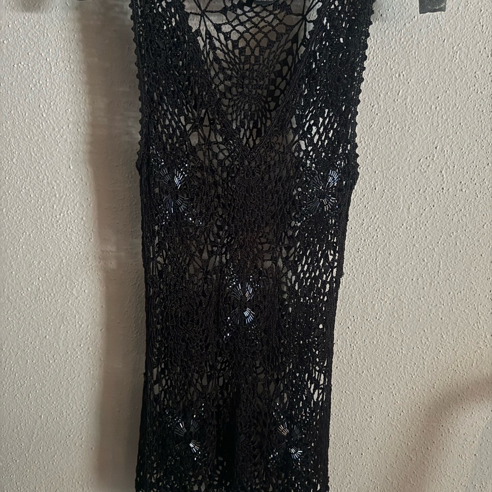 The Limited Black Knit Swim Cover-Up